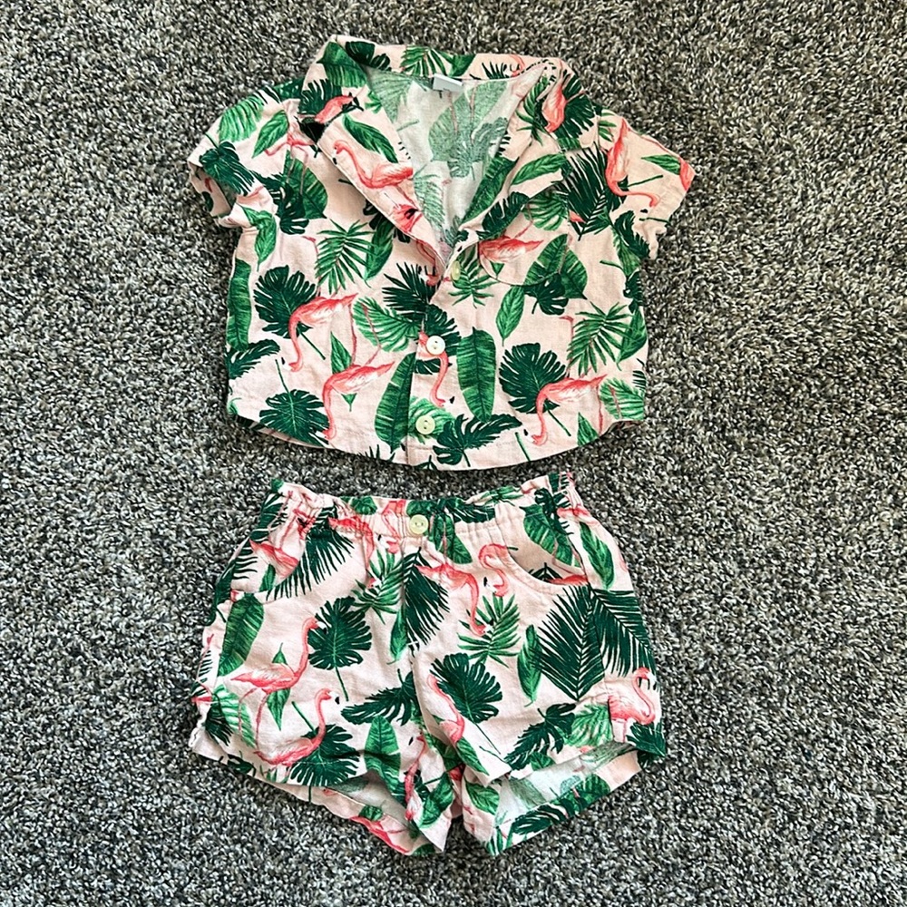 Flamingo outfit set